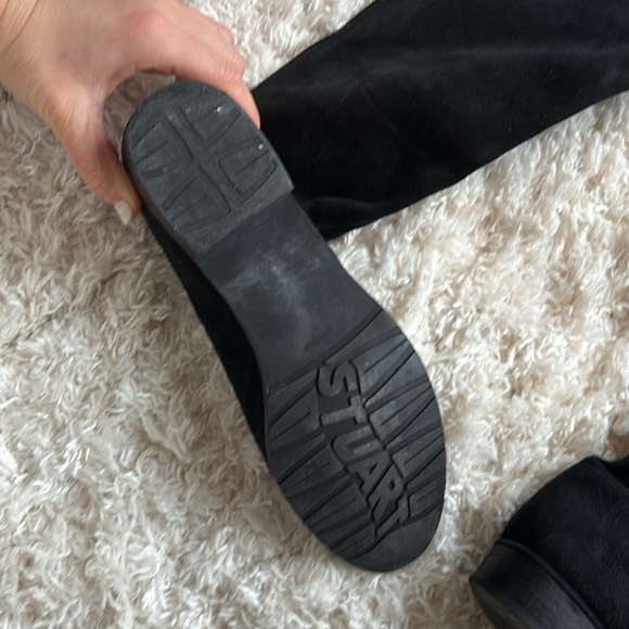 Stuart Weitzman Lowland Black Suede Boots - Picture 8 of 11